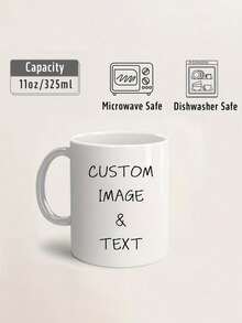 Spersonalizowany kubek ze zdjęciem i tekstem – spersonalizowany kubek do kawy z własnymi zdjęciami i wiadomościami, 11 uncji, do mikrofalówki i zmywarki – prezent na urodziny, rocznicę, walentynki, początek roku szkolnego, prezent na Boże Narodzenie/walentynki, kubek ze zdjęciem, rocznica – prześlij zdjęcia do spersonalizowanego nadruku – idealny dla par, rodzin, miłośników kawy – trwały kubek z błyszczącym wykończeniem, przemyślana pamiątka, żywy wzór nadruku, wysokiej jakości nadruk, pamiątka rodzinna