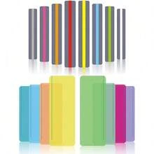 16pcs Tracking Rules, Guided Reading Strip Dyslexia Colorful Highlighting Ruler To Guide Readers Beginners Students To Read Independently,School Supplies,Back To School - Multicolor - View 7