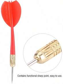 Chazcool Dardos de Aguja, 15pcs Puntas de Aguja de Cobre y Dardos de Coloridas PVC, Dardos de Vuelo Dardos de Metal para Principiantes Tiro Al Blanco Bar Juego Globo - 1 - Ver 6