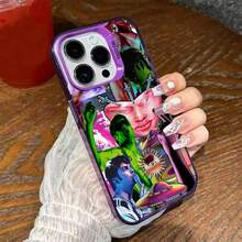 Custodia per telefono Fontaines DC Romance, cover in argento con stampa a colori, compatibile con 16, 15, 14, 13, 12, 11 Pro Max Plus, compatibile anche con Galaxy S17, S17 Pro, S17 Pro Max