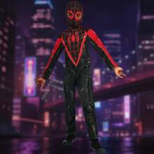 KIWI Miles Morales Gamerverse Costume For Kids, Full  Costume, Comfortable Superhero Suit With Video Game Design, Ideal For Birthday Parties And Halloween - Multicolor - View 1