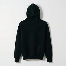 Soft Comfortable "Shot My First Turkey Yesterday. Scared The Living Daylights Out Of Everyone In The Frozen Food Aisle." Humor Text Hoodie, Funny Thanksgiving Grocery Store Pun Long Sleeve Hooded Sweatshirt For Sarcastic Humor Lovers, Casual Holiday Wear - 黑色 - 查看 2