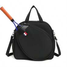 1pc 2025 New Large Capacity Tennis Racket Bag, Shoulder Strap Badminton Bag, Fashionable Women Sports Bag - Multicolor - View 3