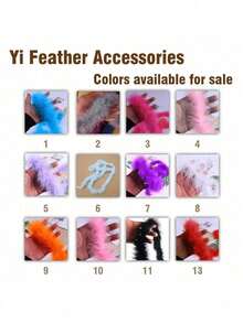 Feathers Boa, Diy Party Dress Up Costume Accessories, Colorful Feather Boas, Scarf Decoration, Suitable For Birthday Party, Halloween, Christmas, Horse Racing, Tea Party, New Year's Eve, Concert And Home Decor, Dance Wedding, Stage Performance, Carnival Costume And Accessories, Party Supplies - Multicolor - View 3
