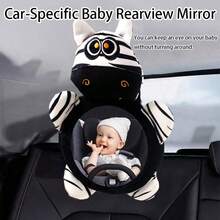Baby Cloth Book With Convex Mirror, Vision Training Toy With Mirror For Stroller, Crib Hanging