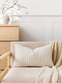 1 buc (fără umplutură) husă de pernă texturată boemă, husă de pernă texturată din catifea reiată super moale, potrivită pentru canapea, pat, dormitor, sufragerie, cadou, decor pentru casă, toate anotimpurile