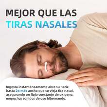 Set de 4 Dilatadores Nasales Antirronquidos y 30 Tiras Nasales para Mejor Respiración y Sueño - Alivio de Congestión Nasal para Hogar, Hoteles, Deportes y Viajes (Negro) - Negro - Ver 3
