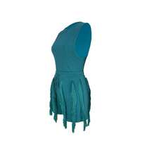 Summer Fashionable Casual Tight Fit Camisole And Fringe Trim Tight Shorts, Suitable For Music Festivals - Baby Blue - View 8