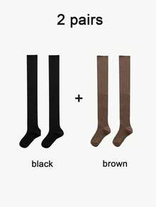 1双过膝蝴蝶结长袜，夏季女童日系JK风及膝袜，冬季防滑孕妇袜，舒适纯棉长袜，优雅日系休闲长袜，春夏款 - 彩色 - 查看 20