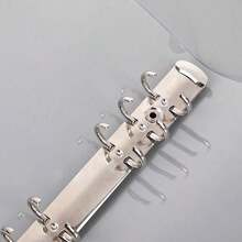1 buah Binder 6 Ring Transparan Ukuran A5, Tahan Air & Mudah Dibersihkan - Clear - View 4
