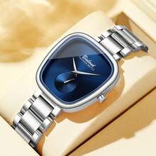 POEDAGAR Brand Women's Luxury Watch Waterproof Stainless Steel Oval Egg High Quality Women's Watch Elegant Women's Watch 50M Waterproof Imported Automatic Quartz Movement From Japan Long Life Battery Valentine's Gift Birthday Girl Mother Sisters Back To School Essentials - Multicolor - View 16