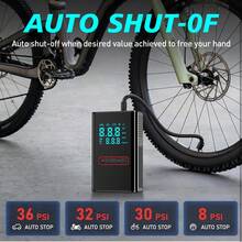 150PSI快速轮胎充气泵，汽车维修工具，夜间照明，户外救援设备，适用于所有车辆轮胎类型 - 彩色 - 查看 5