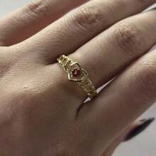 1pc Elegant Minimalist Hollow Flower Design Ring, Suitable For Women Daily, Party, Holiday Gifts