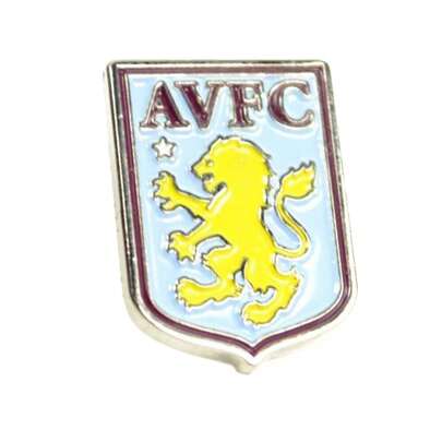 Aston Villa FC Crest Badge (Sky Blue/Claret Red) - 100% Mixed - (BS2556)