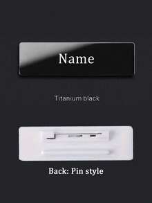 1pc Customized Engraved Magnetic Stainless Steel Name Tag Card Holder Badge For Office School Enterprise - Multicolor - View 20
