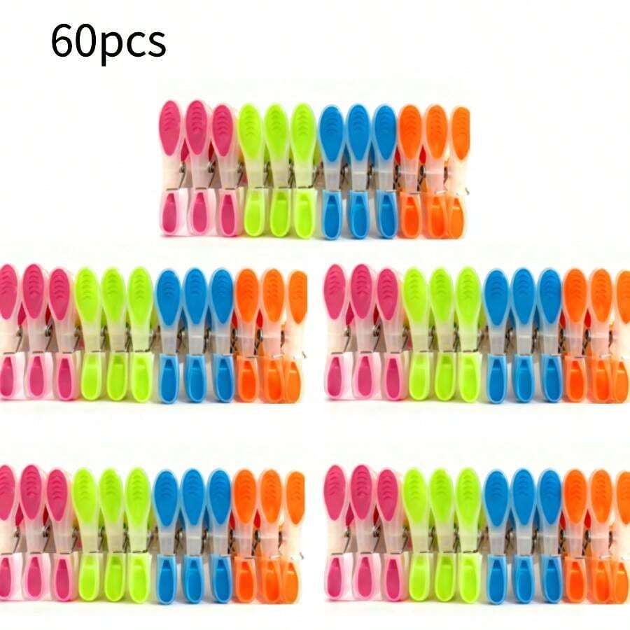 Pinzas Para La Ropa, Pinzas De Madera Para La Ropa, Pinzas De Madera Sistentes Para Colgar Ropa Y Photos Al Aire Libre, 32 Piezas, 80 Piezas, 160 Piezas - 彩色 - 查看 1