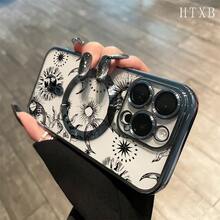 El teléfono Black Moon con lente integral, revestimiento magnético y electrochapado, admite carga inalámbrica magnética y es compatible con phone 16 Pro Max, 16, 15 Pro, 14, 14 Plus/14 Pro Max, 13, 13 Pro, 12 Pro, 11/11 Pro y la serie Pro. Es un excelente teléfono para regalar a amigos, en cumpleaños y en fiestas. - Negro - Ver 6