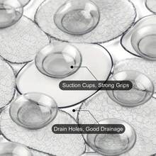 NF0040032 MULTICOLOR. MEDIDAS 62x32cm -ALFOMBRA PARA BAÑO ANTIDESLIZANTE CON VENTOSAS FUERTES PARA EVITAR CUALQUIER DERRAPE. ES ADECUADO PARA BAÑERAS Y REGADERAS, FÁCIL DE LIMPIAR Y DURADERO. - Multicolor - Ver 10