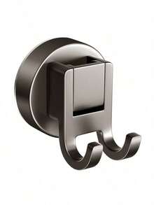 No-Drill Double-Groove Suction Cup Storage Rack - Carbon Steel+PET+Rubber, Removable & Washable For Bathroom/Toilet/Vanity