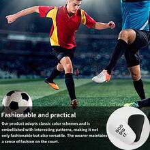 1 par de espinilleras de fútbol con diseño de cruz mini, protectores de pierna para adultos con clip - Espinilleras de fútbol mini gruesas - Adecuadas para todas las temporadas