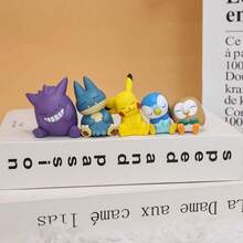 Takara Tomy Original Poke Figure Mini Pika Slowpoke Rowlet PVC Gift For Anime Game Fans Car Decoration Ornament - Anime Collection - View 4