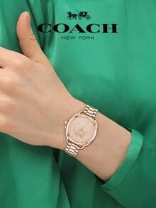 Coach Đồng hồ nữ mặt vàng hồng Tatum - Hoa hồng vàng - Xem 6