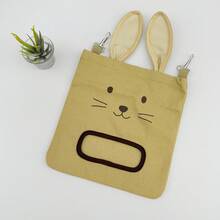 Nou sac de fân agățat pentru iepuri, sac de hrănire pentru animale de companie în formă de iepure pentru porci de Guineea, hamsteri, provizii pentru animale mici - Multicolor - Vizualizare 8
