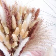 81pcs Artificial Dried Pampas Grass Bouquet, Bohemian Home Decor, Versatile Dried Flowers For Wedding, Baby Shower, Farmhouse Party, Christmas Table, Spring Wedding, Valentine's Day, Eid, May 5th, Father's Day, Mother's Day, Graduation, Tabletop Display, Autumn Season - Multicolor - View 7