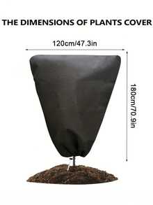 Cubierta de protección contra heladas para plantas, con cierre de cordón para asegurar un ajuste , adecuada para plantas de exterior, plantas en maceta, arbustos, herramientas de jardín y cuidado del césped, material de tela resistente - Multicolor - Ver 10