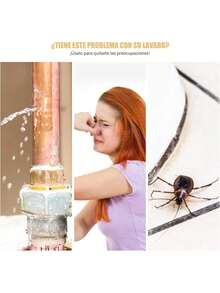 REDDRAGON Tapón de Drenaje del Fregadero, Desagüe de Pileta de Acero Inoxidable, Tapón de Drenaje Emergente del Baño, Drenaje Sin Orificio de Desbordamiento para Cocina, Antiobstrucción - 1 - Ver 4