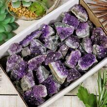 Natural Amethyst Cluster, Geode Amethyst Rock Crystal Cluster, Occult Gem Collection Specimen, Amethyst Geode, Unprocessed Natural Crystal, Christmas Gift, Indoor Decor Stone, Holiday Gift - Violet Purple - View 8