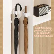 Suction Cup Mop Holder Wall Mounted Broom Mop Storage Rack, Bathroom Organizer With Clips, No Drilling Required