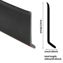 1 件装窗户雨挡条、窗户防水罩、阳台窗户防水屏障、滑动窗户防水防风装置（防雨溅）