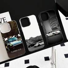 1PC 911 P- 992 GT3RS Funda para Teléfono Funda IMD color plata para 17 16 15 14 13 12 11 Pro Max Plus - z9 - Ver 4