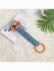 1pc Dog Chew Toy, Durable Braided Rope Toy For Teeth Grinding, Interactive Tug Of War Toy Suitable For Medium & Large Dogs - Multicolor - View 7