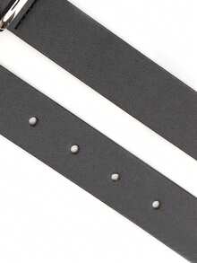 女士简约时尚百搭腰带，经典款，可搭配牛仔裤、连衣裙，金属扣设计，纯色优雅腰部配饰，日常通勤腰部装饰 - 時尚皮帶 - 查看 6