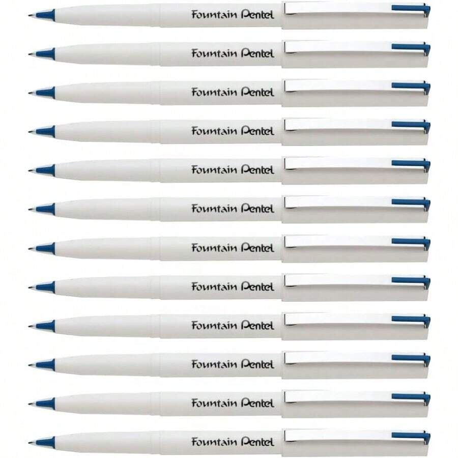Fountain Pen 0.40.6mm Fine Nib Blue Ink Box Of 12 Fountain Pens JM20MBC