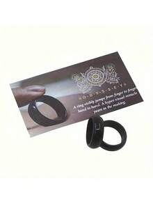 2 piezas de anillos mágicos saltarines creativos e interesantes, anillos de magia negra, perfectos para sorprender en actuaciones y fiestas - regalo ideal para cumpleaños, Halloween, Navidad, vacaciones, artículo de magia