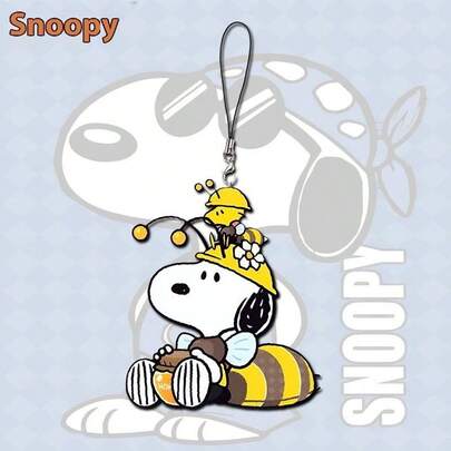 SNOOPY 1 件可爱周边手机链学生背包装饰亚克力吊坠配件高颜值礼物，圣诞袜填充物，圣诞礼物，圣诞节，圣诞装饰[随机]