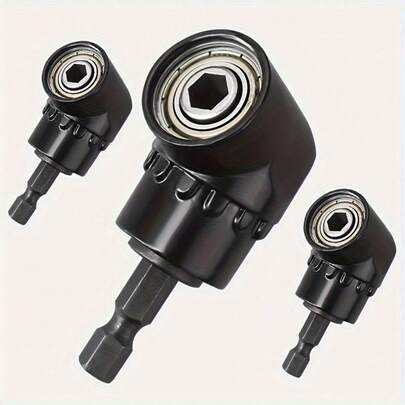 Electric Bit Straight Angle Hex Handle Black Alloy Steel Screwdriver 105 Degree Short Car Sharpening Bit (Black)