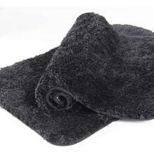 2 Piece Grey Machine Washable Non Slip Plush Bath Rug Set, 20 X 32, For Shower,  2025 Design - Black - View 1