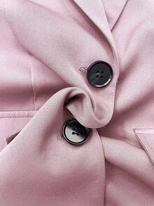 女士优雅单扣通勤西装外套