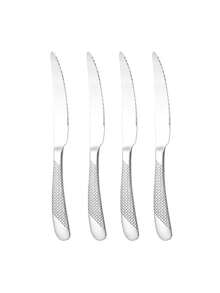 1/4 Piece Dinner Knives,Stainless Steel Steak Knife Set For Restaurant, Hotel, Steak Service