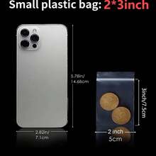 100pcs Clear Resealable Zip Plastic Bags, 2 Mil Thick Transparent Poly Bags With Seal Zipper, Storage Containers,Self Locking Plastic Bags For Coins, Screws, Small Items, Jewelry Supplies, Snacks, Wedding, Birthday Gift Bag Party Bridesmaid Gifts Bag - 彩色 - 查看 4