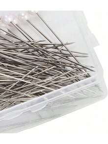 Alfileres de Perlas, Agujas de Localización, Decoración, Suministros de Bolas de Flores, Cabeza de Aguja de Perla, Uds., Alfileres Rectos Redondos - 1 - Ver 3