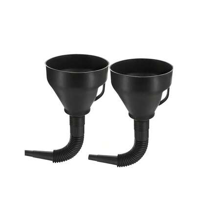Kit 5 Funil Flexível Plástico Sanfonado Óleo Motos Carros Gasolina Álcool Combustível