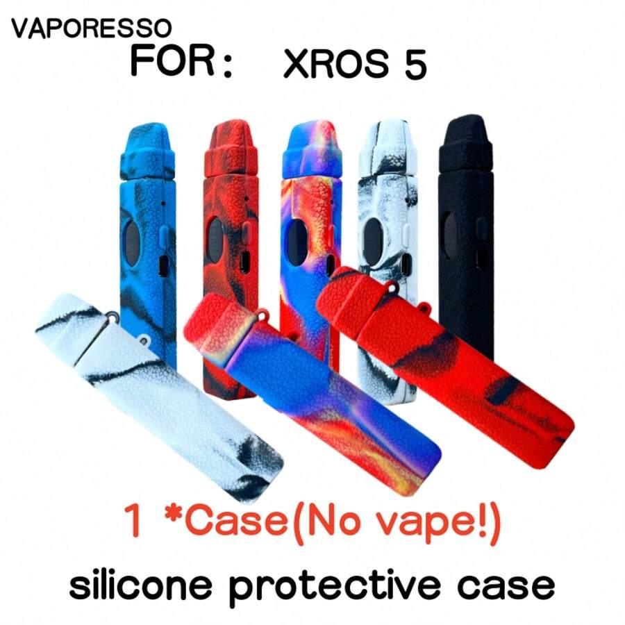 1pc High Quality Silicone Protective Case Suitable For XROS 5, Leather Texture Anti- Protective Soft Shell Rubber Cover - Multicolor - View 1