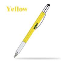 6-In-1 Multi-Functional Tool Pen, All-In-One Technical Tool Pen With Flathead & Screwdriver, Ballpoint Pen, Stylus Pen, Ruler, Level, Convenient Tool Kit