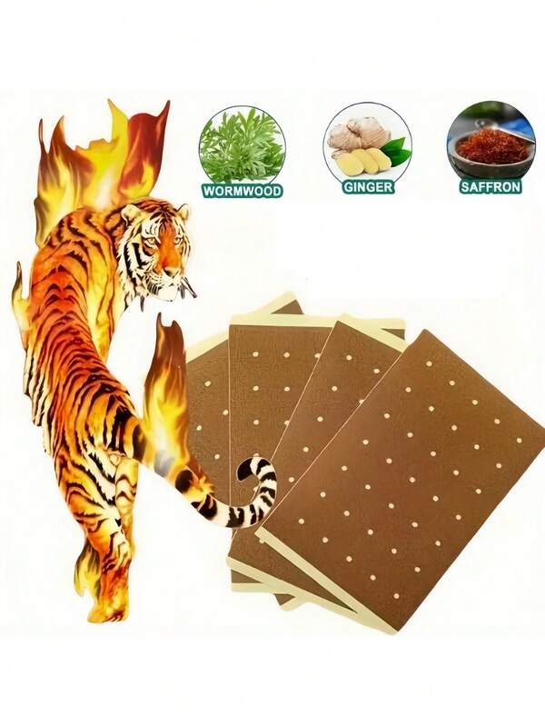 Patchs chauffants aux herbes chinoises, soulagement durable pour le dos, les genoux, le cou et les épaules, les muscles et les articulations, pansement naturel sans électricité, 50/100 feuilles