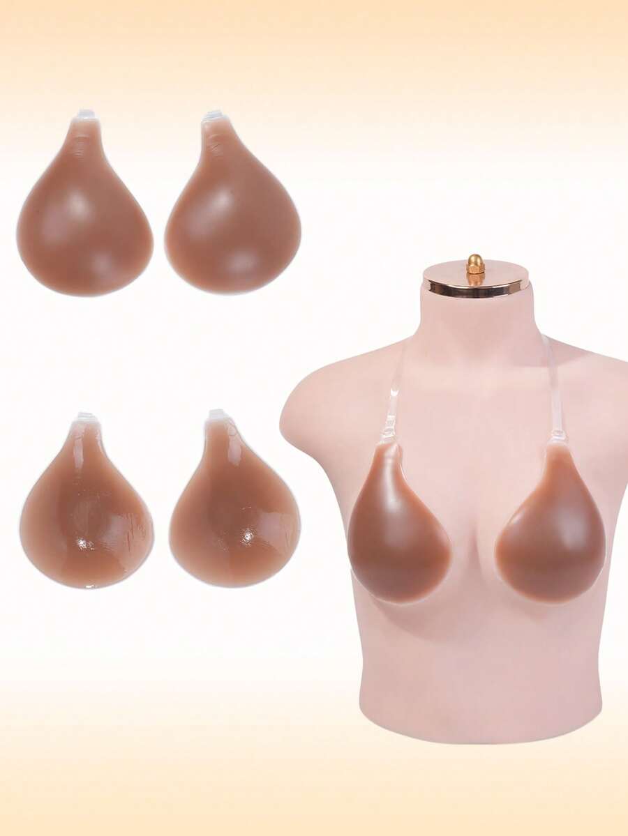 1件装女士吊带隐形提拉文胸，硅胶材质，隐形肩带提拉塑形，适合搭配婚纱、露背装、吊带裙、紧身裙、薄纱上衣、吊带套装，也适用于新娘送礼会、旅行、派对、鸡尾酒会、婚礼、正式晚宴、慈善活动、毕业典礼、约会之夜等场合。 - 咖啡棕 - 查看 1